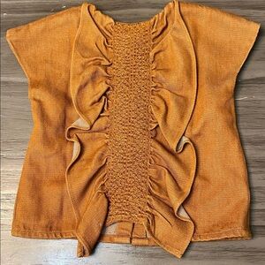 WOLF & RITA KIDS 4 YOUTH BUTTON FRONT RUFFLE BACK TOP